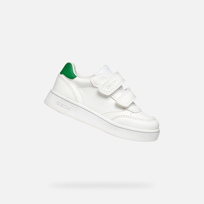 Sneakers with straps ECLYPER BABY White/Green | GEOX