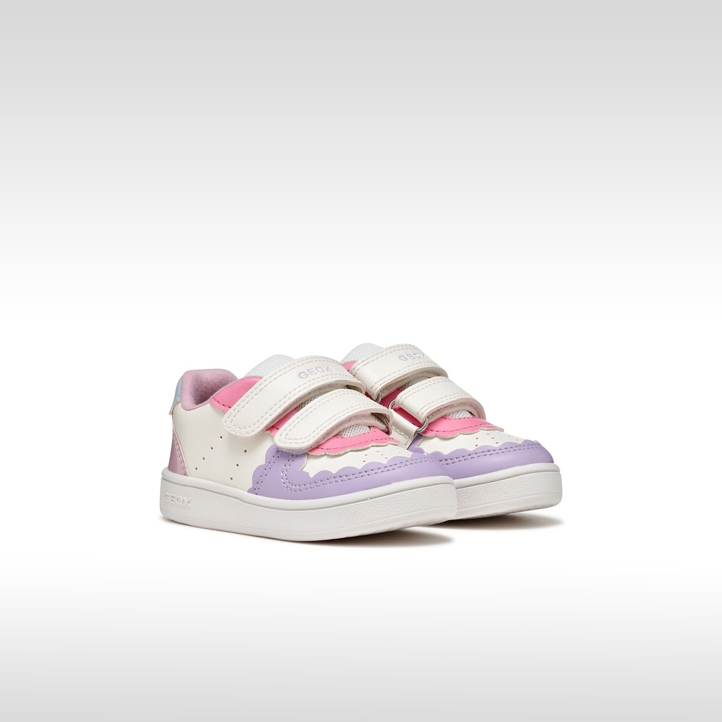 Sneakers con strappo ECLYPER BABY Bianco/Lilla chiaro - image number 1 | GEOX
