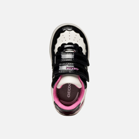 Sneakers with straps ECLYPER TODDLER GIRL White/Black - image number 5 | GEOX