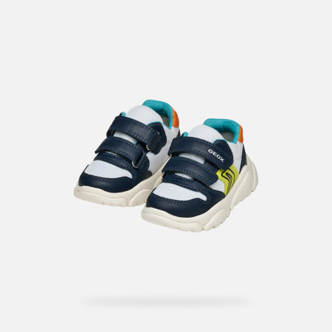 sneakers with straps CIUFCIUF BABY White/Navy - image number 7 | GEOX
