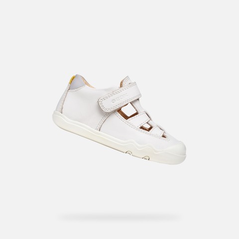 Barefoot STEPPIEUP BABY White/Light Grey | GEOX
