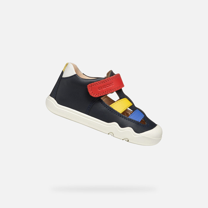 Barefoot STEPPIEUP BABY Navy/Multicolor | GEOX