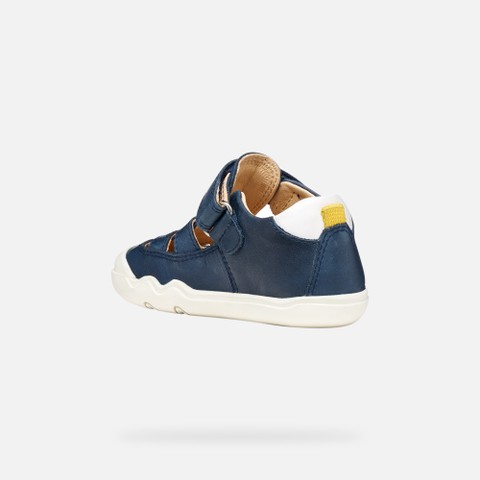 Barefoot STEPPIEUP TODDLER Navy/White - image number 3 | GEOX