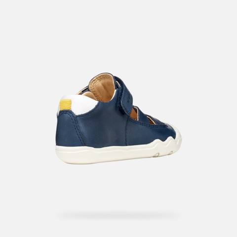 Barefoot STEPPIEUP TODDLER Navy/White - image number 4 | GEOX