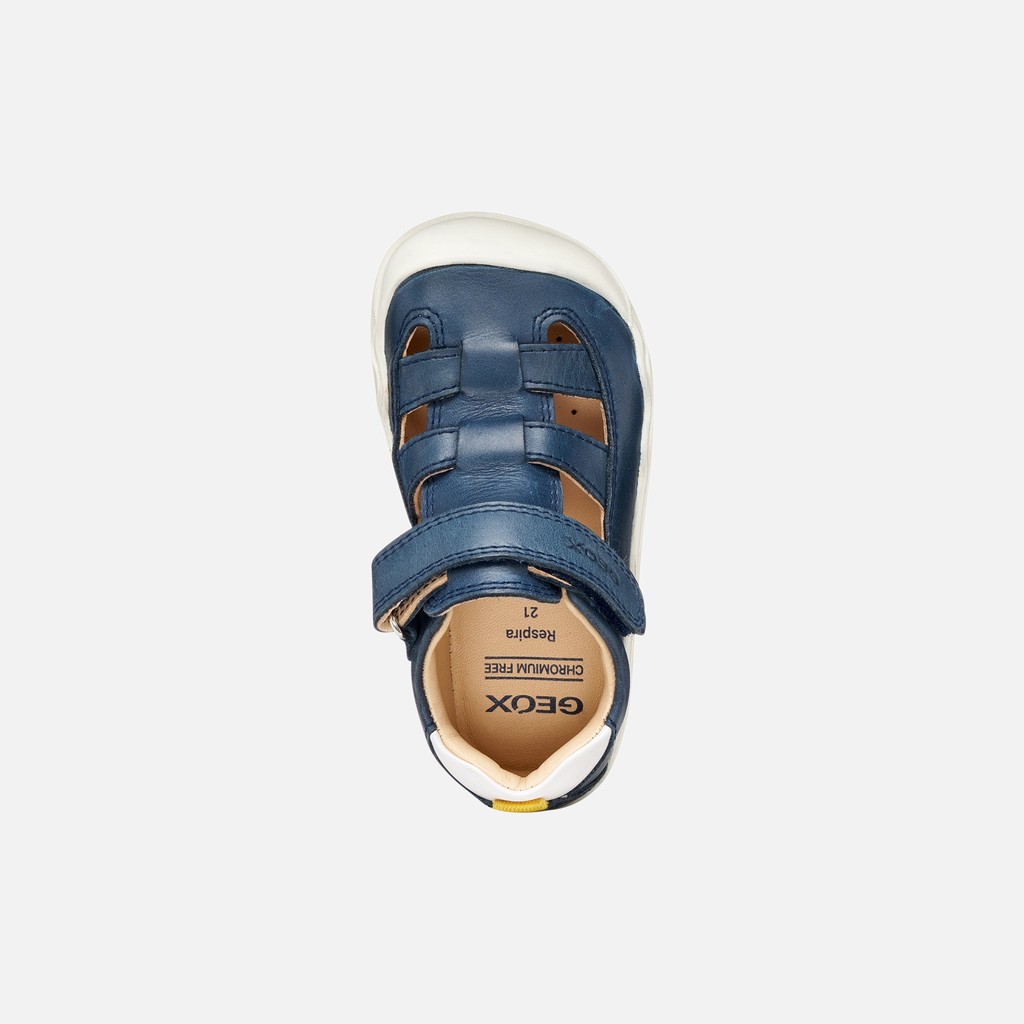 Barefoot STEPPIEUP TODDLER Navy/White - image number 5 | GEOX