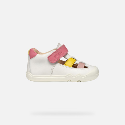 Barefoot STEPPIEUP BABY White/Dark Pink - image number 1 | GEOX