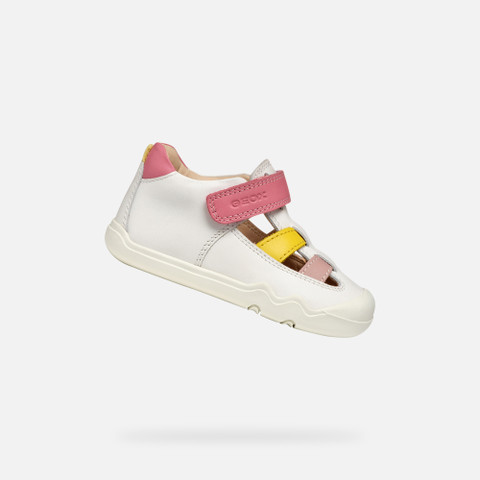 Barefoot STEPPIEUP BABY White/Dark Pink - image number 0 | GEOX
