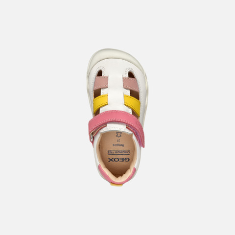 Barefoot STEPPIEUP BABY White/Dark Pink - image number 5 | GEOX