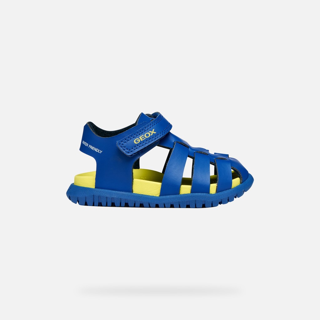 Sandal Fusbetto Bébé Bleu Roi/citron Vert