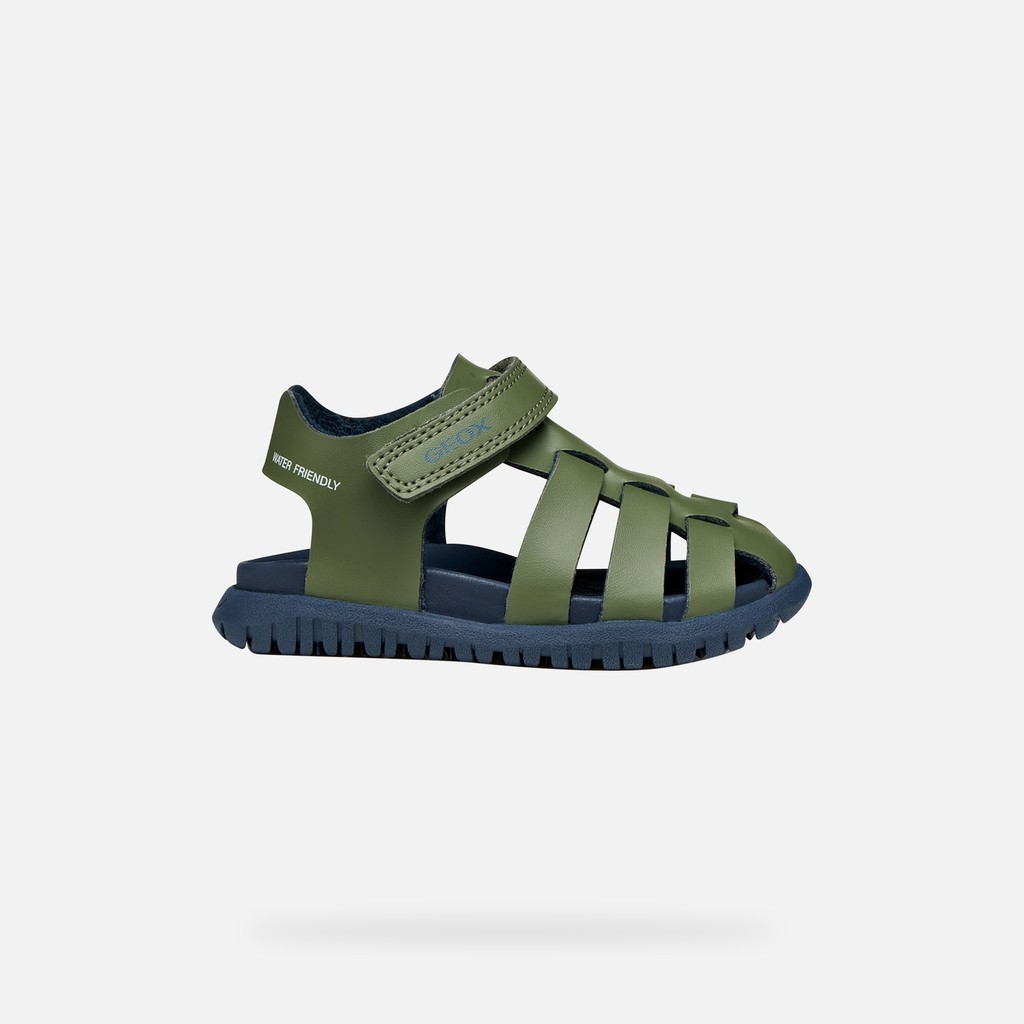 Sandal Fusbetto Bébé Vert Sauge/bleu Marine