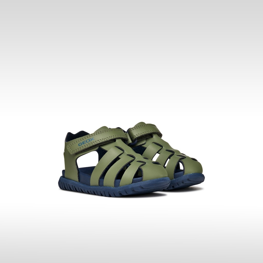 Sandali chiusi SANDAL FUSBETTO   BABY Verde salvia/Blu navy - image number 1 | GEOX
