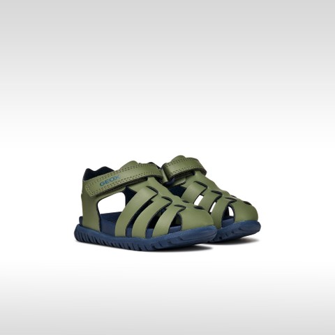 Sandali chiusi SANDAL FUSBETTO   BABY Verde salvia/Blu navy - image number 1 | GEOX