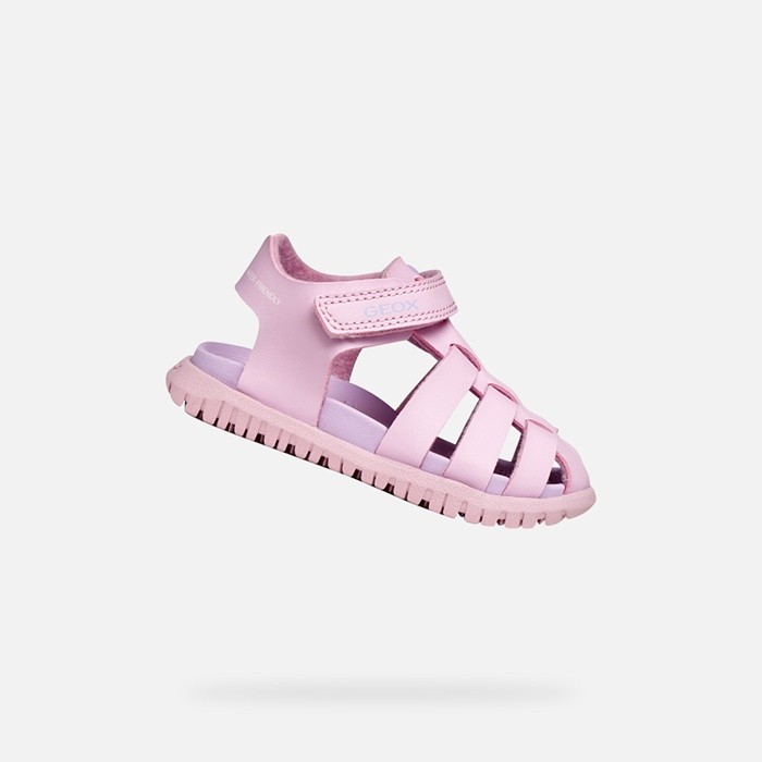 Sandales ferm&eacute;es SANDAL FUSBETTO   B&Eacute;B&Eacute; Rose/Lilas | GEOX