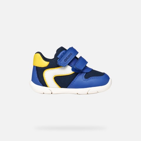 Sneakers with straps ZAPITO BABY BOY Royal/Yellow - image number 1 | GEOX