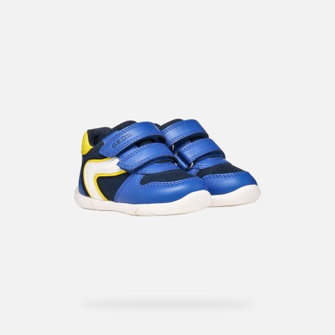 Sneakers with straps ZAPITO BABY BOY Royal/Yellow - image number 7 | GEOX