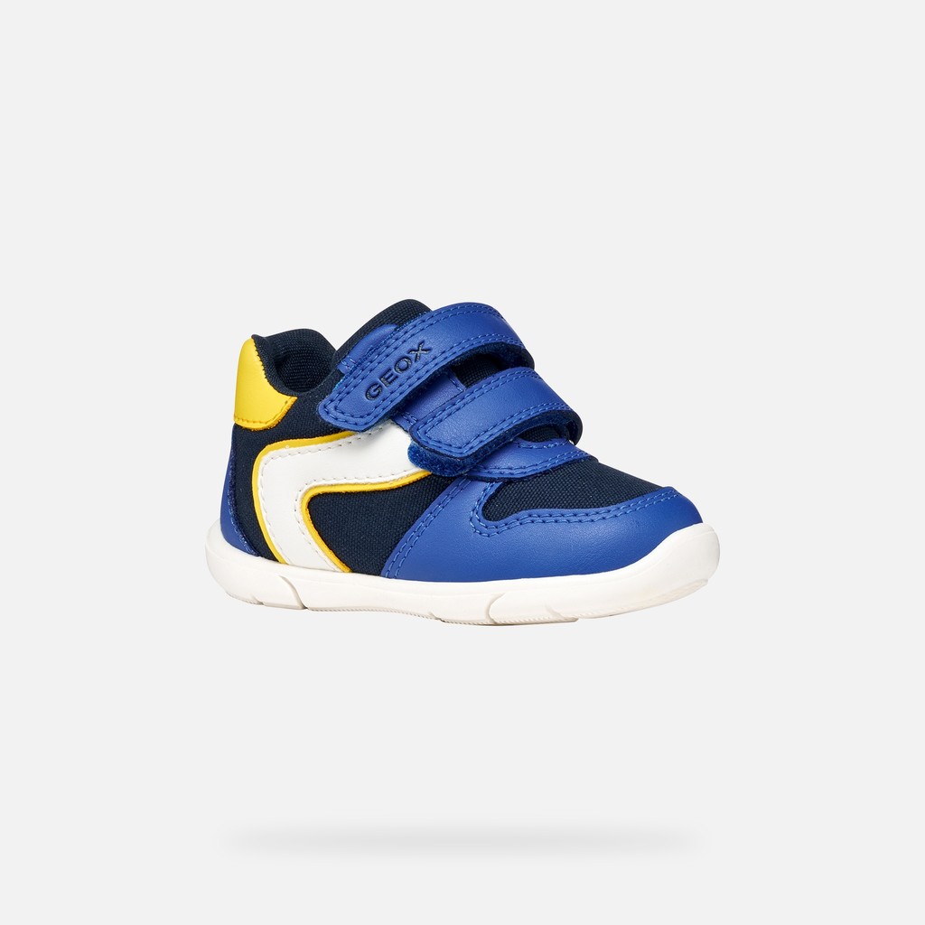 Sneakers with straps ZAPITO BABY BOY Royal/Yellow - image number 2 | GEOX