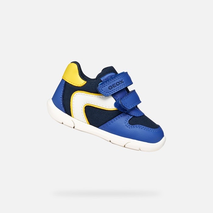 Sneakers with straps ZAPITO BABY BOY Royal/Yellow | GEOX