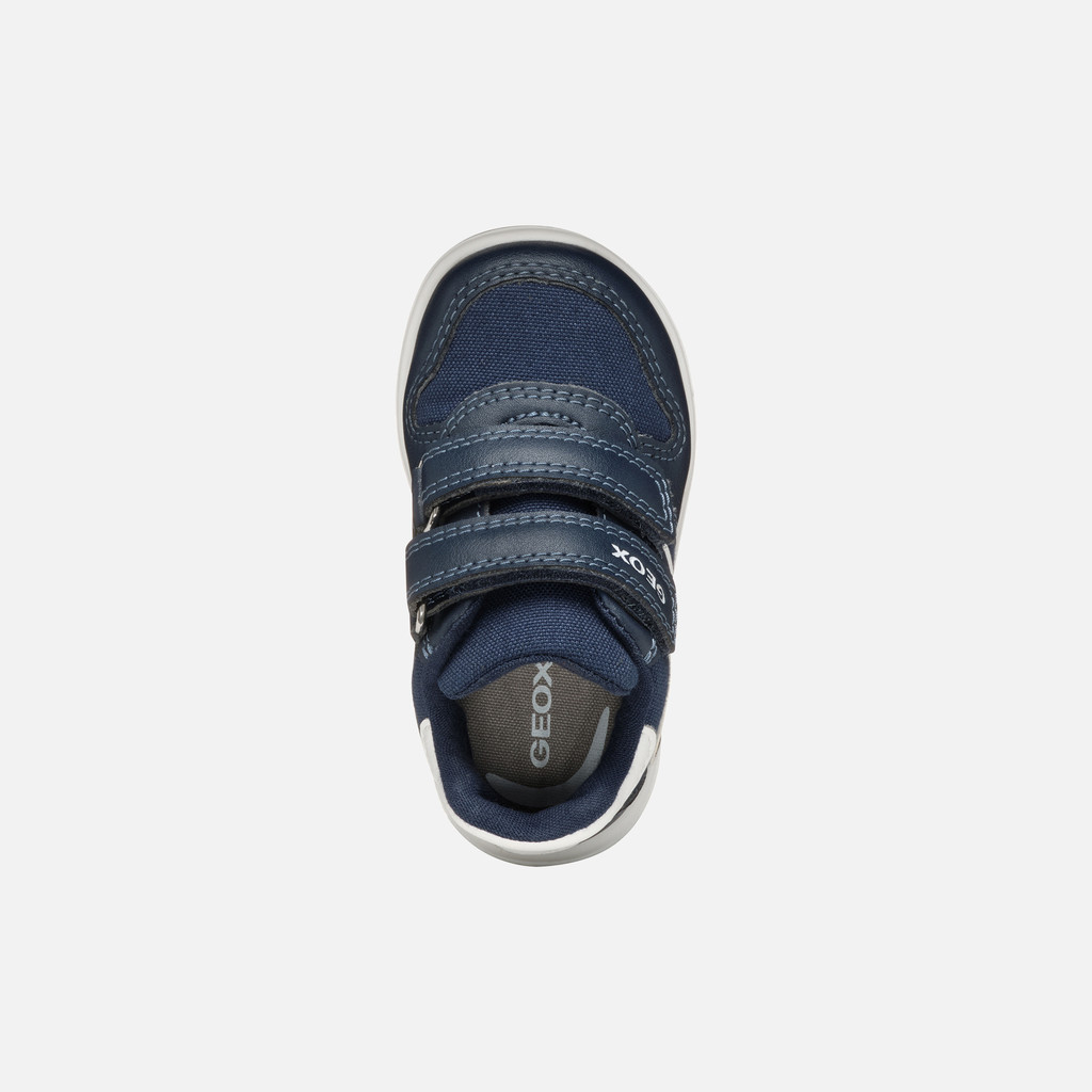 Sneakers with straps ZAPITO BABY BOY Navy/White - image number 5 | GEOX