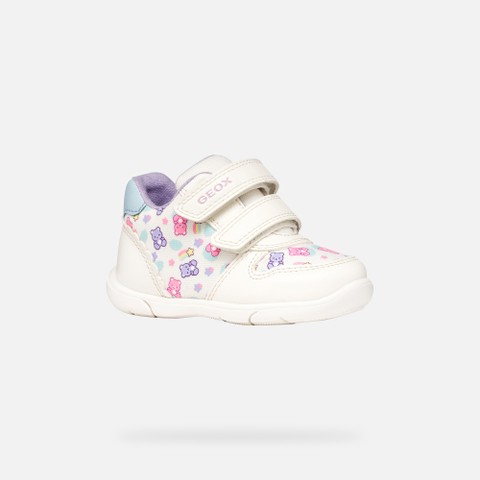 FIRST STEPS ZAPITO BABY GIRL White/Light blue - image number 2 | GEOX