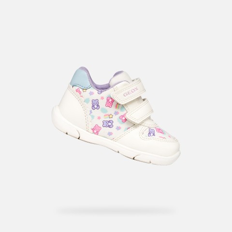 FIRST STEPS ZAPITO BABY GIRL White/Light blue | GEOX