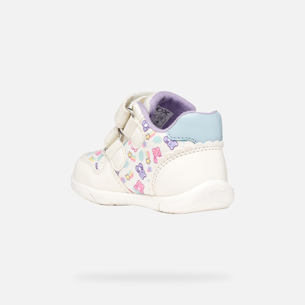 FIRST STEPS ZAPITO BABY GIRL White/Light blue - image number 3 | GEOX