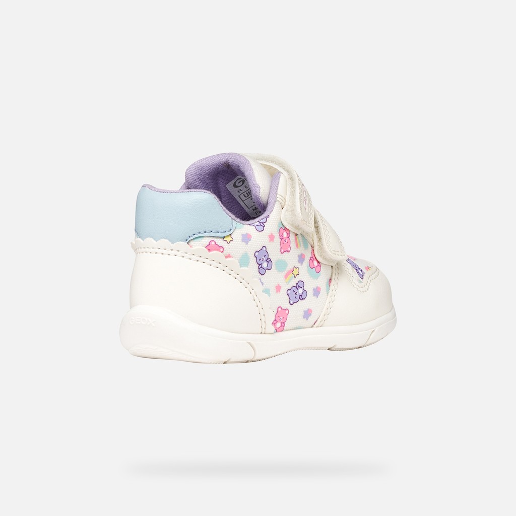 FIRST STEPS ZAPITO BABY GIRL White/Light blue - image number 4 | GEOX
