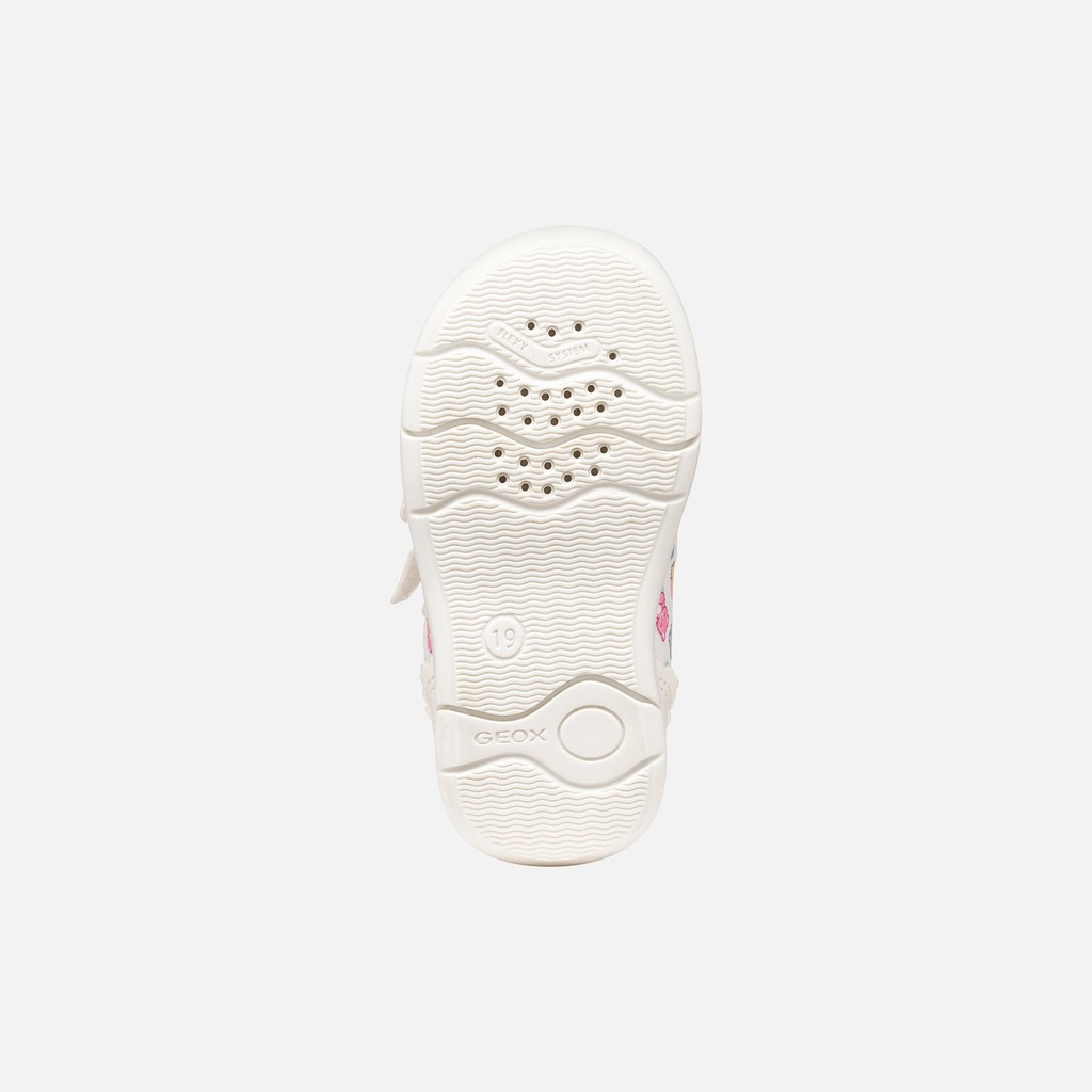 FIRST STEPS ZAPITO BABY GIRL White/Light blue - image number 6 | GEOX