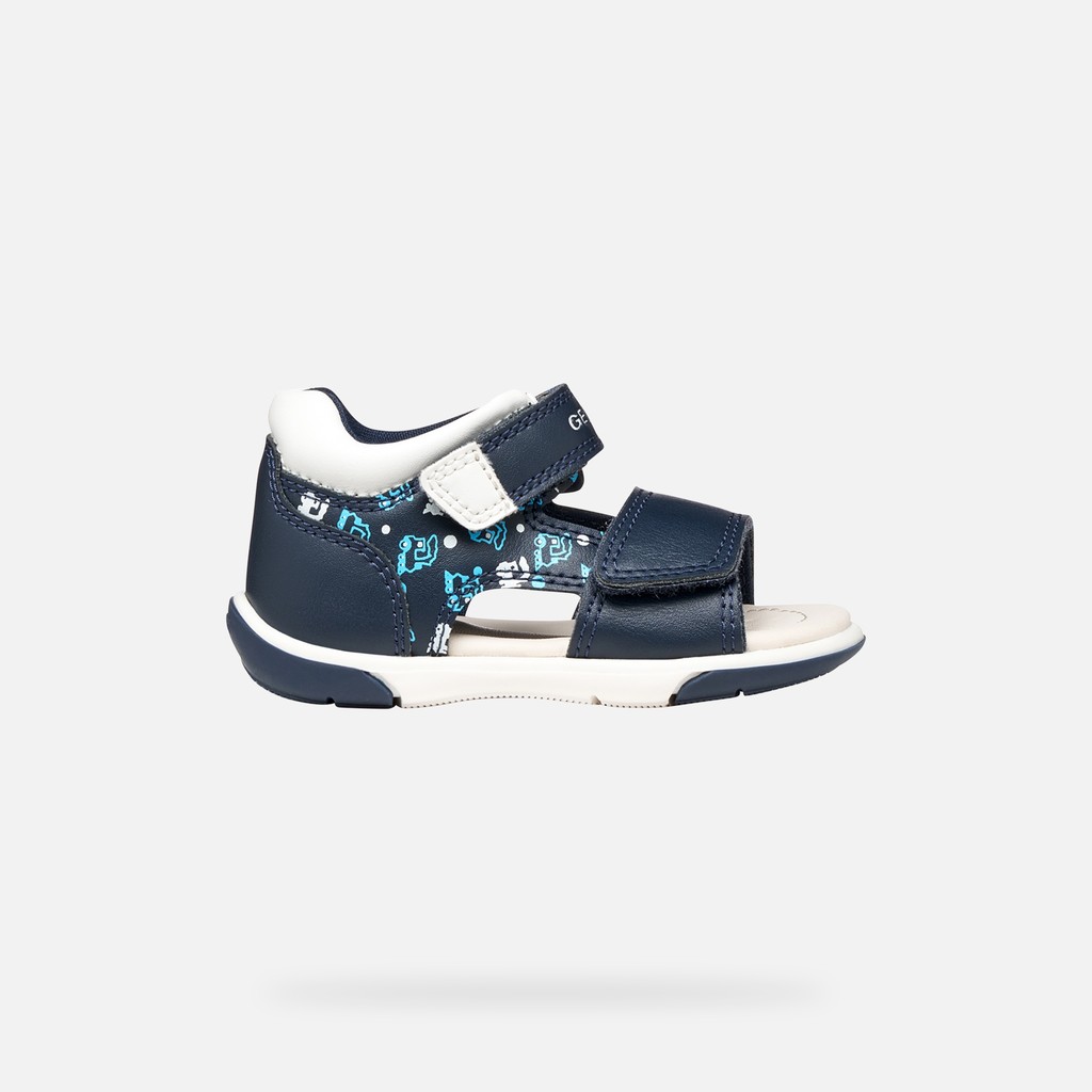 Sandal Zapito Bébé Bleu Marine Foncé/blanc