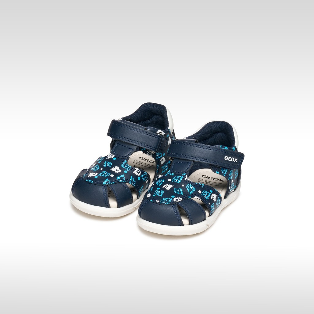 Sand&aacute;lias fechadas SANDAL ZAPITO REC&Eacute;M-NASCIDO Azul marinho escuro/Branco - image number 1 | GEOX