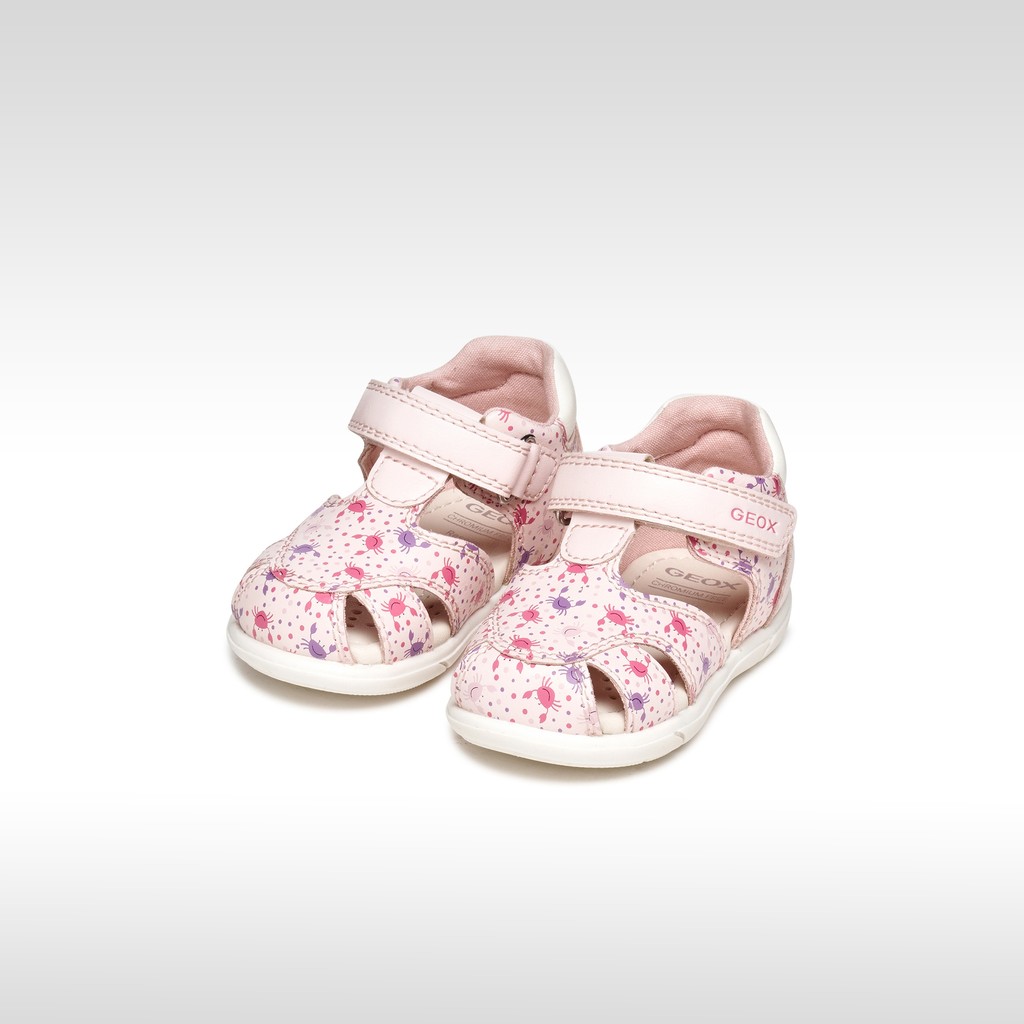 Geschlossene Sandalen SANDAL ZAPITO BABY M&Auml;DCHEN Hellrosa/Wei&szlig; - image number 1 | GEOX