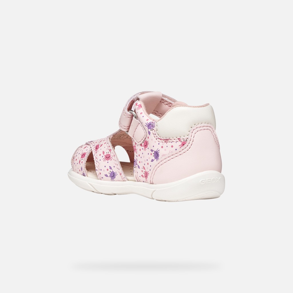 Geschlossene Sandalen SANDAL ZAPITO BABY M&Auml;DCHEN Hellrosa/Wei&szlig; - image number 3 | GEOX