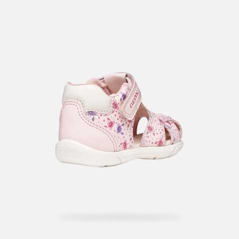 Geschlossene Sandalen SANDAL ZAPITO BABY M&Auml;DCHEN Hellrosa/Wei&szlig; - image number 4 | GEOX