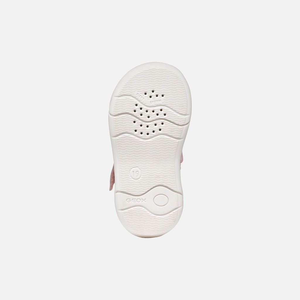 Geschlossene Sandalen SANDAL ZAPITO BABY M&Auml;DCHEN Hellrosa/Wei&szlig; - image number 6 | GEOX