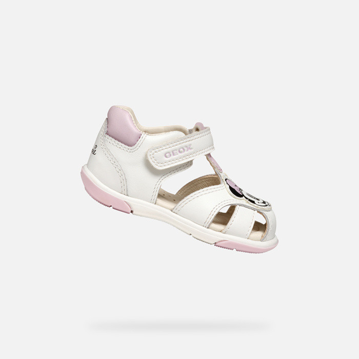 Minnie SANDAL ZAPITO BABY GIRL White/Pink | GEOX