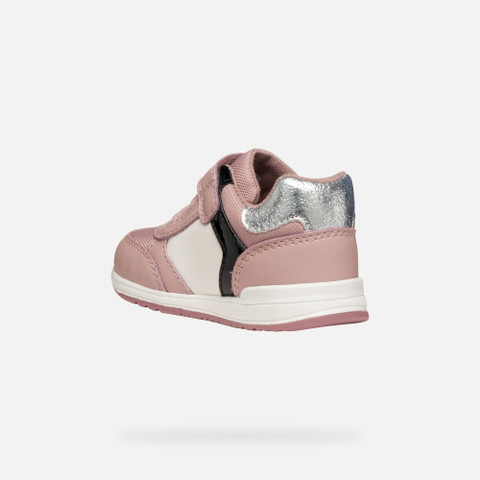 Low top sneakers RISHON BABY Old Rose/Black - image number 3 | GEOX