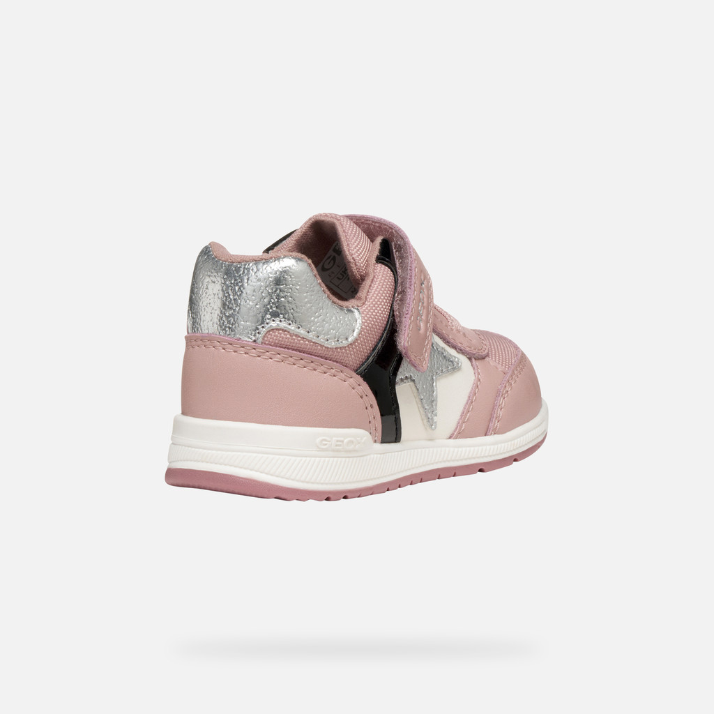 Low top sneakers RISHON BABY Old Rose/Black - image number 4 | GEOX