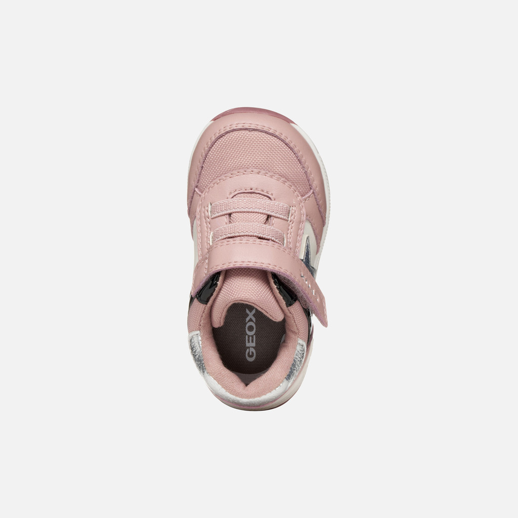 Low top sneakers RISHON BABY Old Rose/Black - image number 5 | GEOX