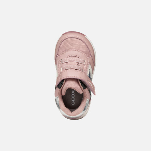 Low top sneakers RISHON BABY Old Rose/Black - image number 5 | GEOX
