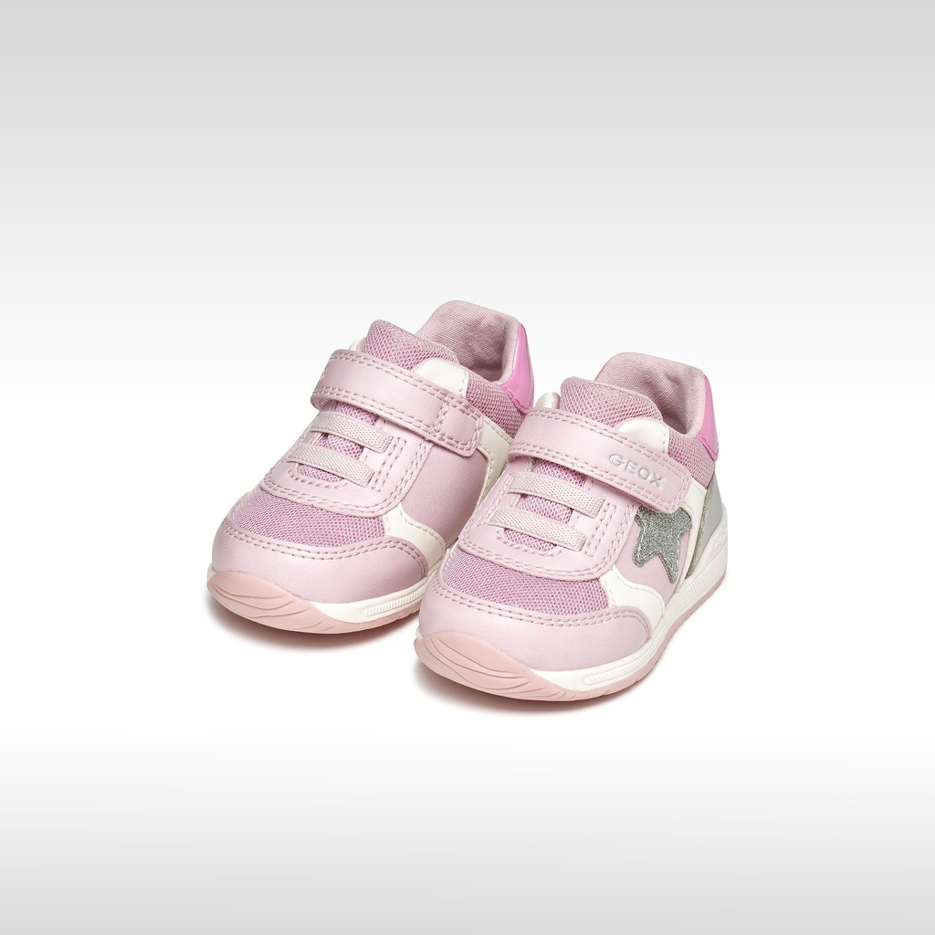 Low top sneakers RISHON BABY GIRL Pink/Silver - image number 1 | GEOX