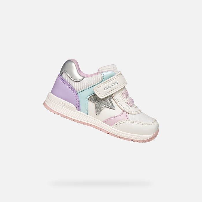 Low top sneakers RISHON BABY GIRL Off white/Lilac | GEOX