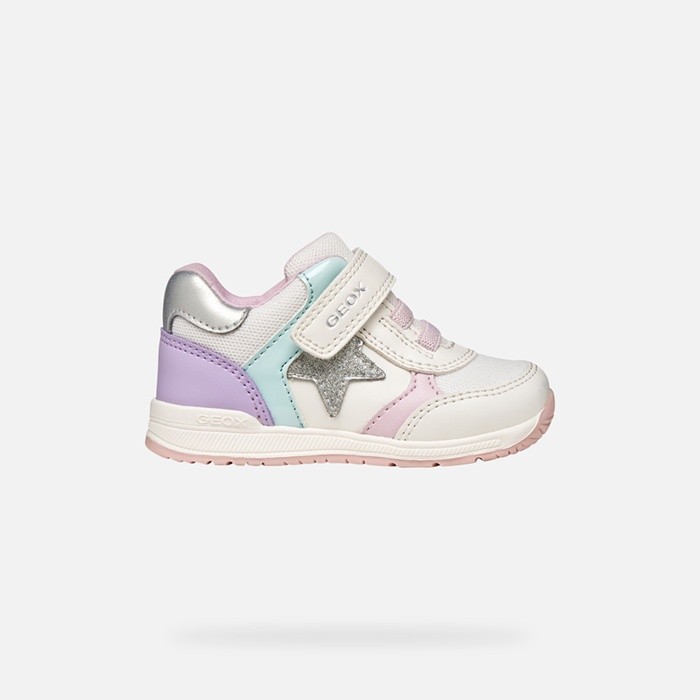 Low top sneakers RISHON BABY GIRL Off white/Lilac | GEOX