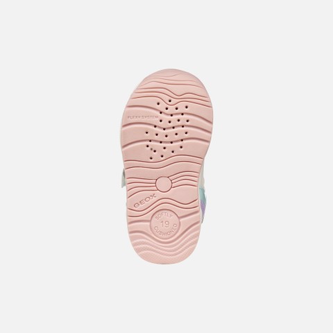 Low top sneakers RISHON BABY GIRL Off white/Lilac - image number 6 | GEOX