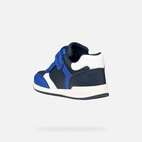 Low top sneakers RISHON BABY Navy/Yellow - image number 3 | GEOX