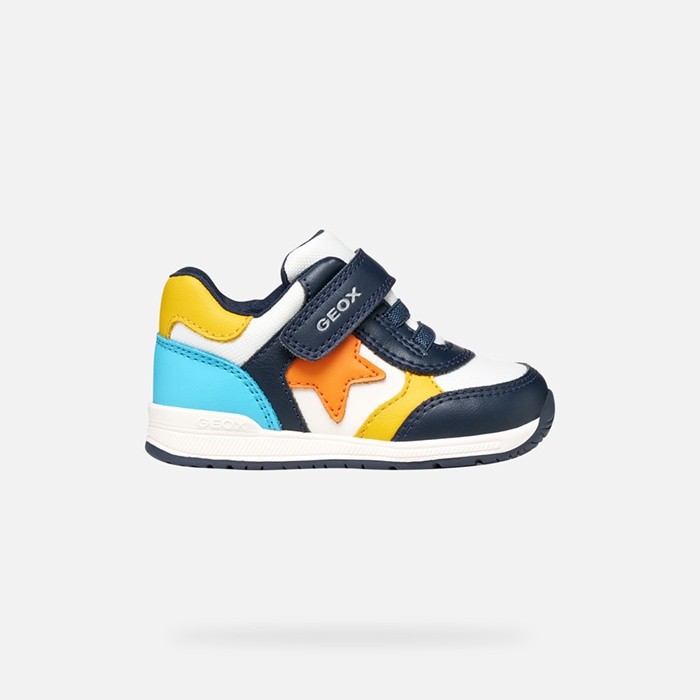 Low top sneakers RISHON BABY Off White/Navy | GEOX