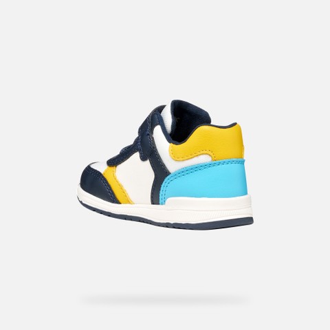 Low top sneakers RISHON BABY Off White/Navy - image number 3 | GEOX