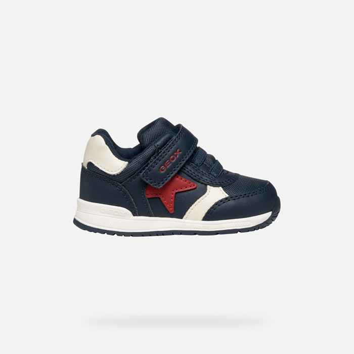 Low top sneakers RISHON BABY Navy/Red | GEOX