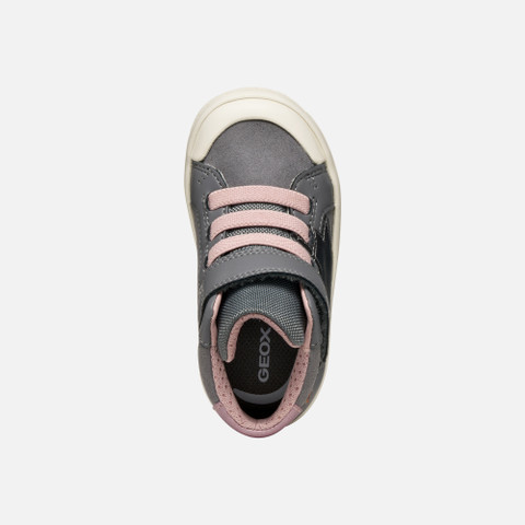 High top sneakers GISLI TODDLER Gray/Pink - image number 5 | GEOX
