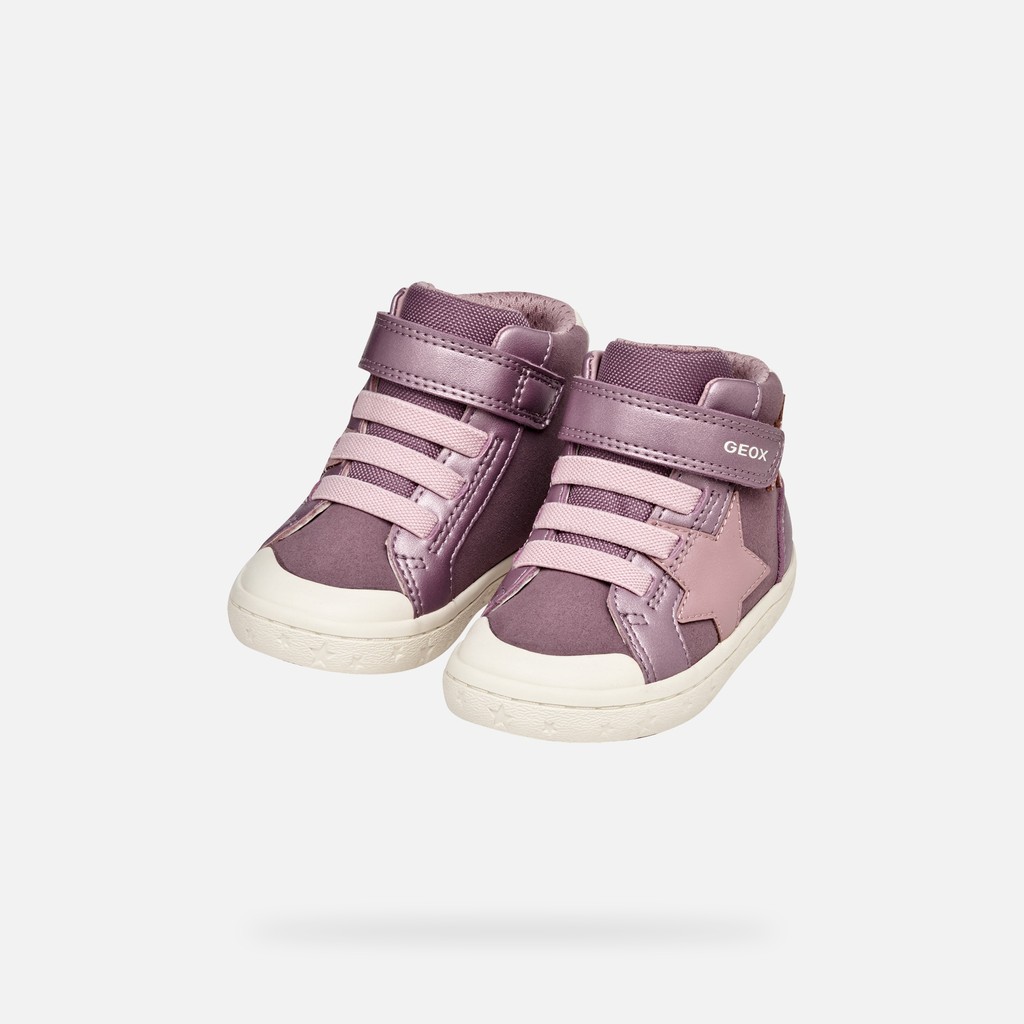 High top sneakers GISLI TODDLER Dark Pink - image number 7 | GEOX
