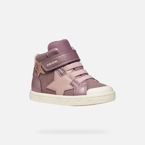 High top sneakers GISLI TODDLER Dark Pink - image number 2 | GEOX