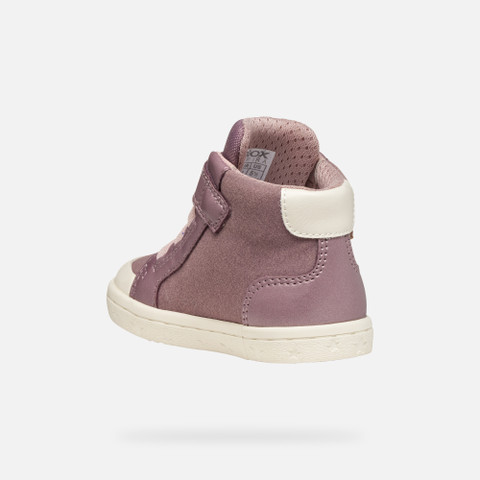 High top sneakers GISLI TODDLER Dark Pink - image number 3 | GEOX